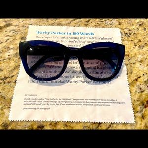 Warby Parker blue sunglasses. Brand new.